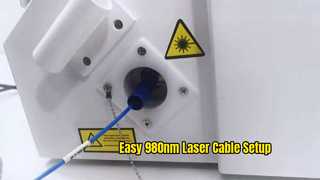 How to install fiber optic cables in a 980nm laser liposuction machine