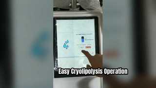 Cryolipolysis Machine Screen Basic Functions Operation