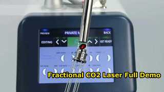 لیزر فرکشنال CO2 نسخه نمایشی کامل و درمان لایه برداری پوست